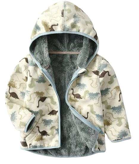 Fair Isle White Fleece Hoodie