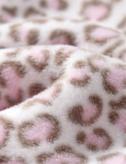Pink Leopard Fleece Hoodie