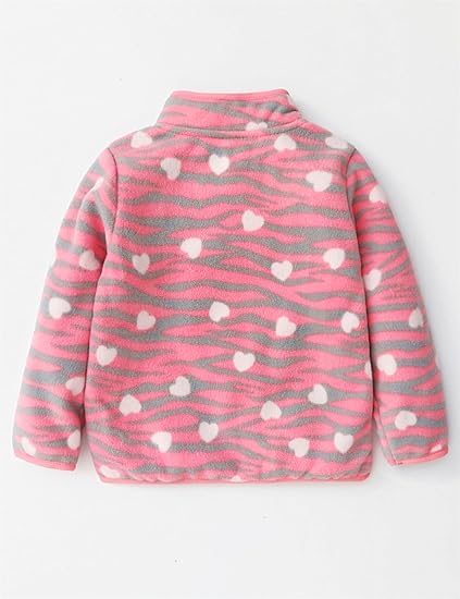 Leopard Heart Fleece Jacket