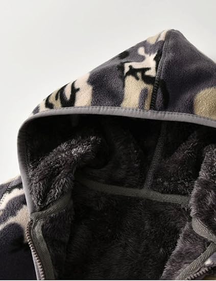 Khaki Camo Fleece Hoodie