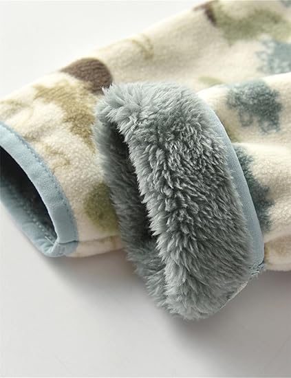 Green Dinosaur Fleece Jacket