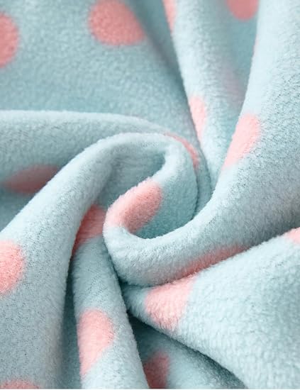 Pink Blue Dots Fleece Hoodie