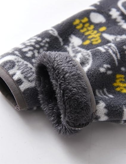 Dinosaur Gray Fleece Jacket