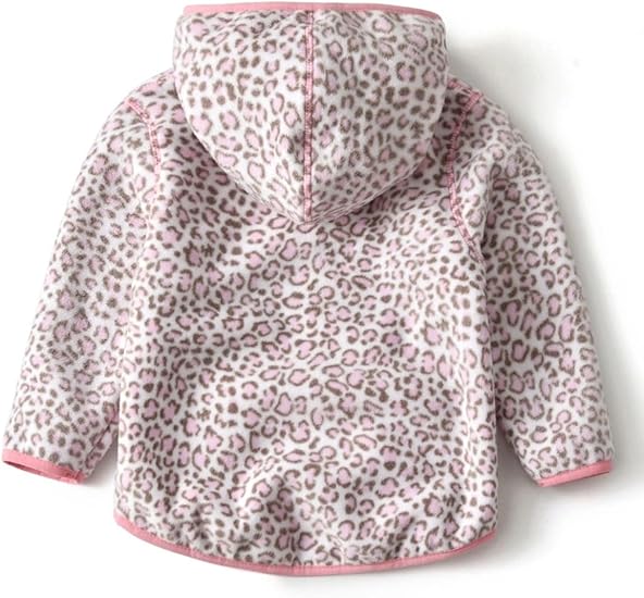 Pink Leopard Fleece Hoodie