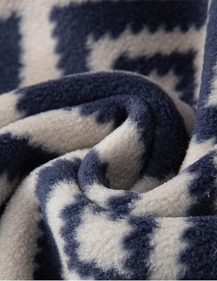 Navy Diamond Fleece Hoodie