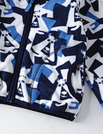 Blue Doodle Fleece Jacket