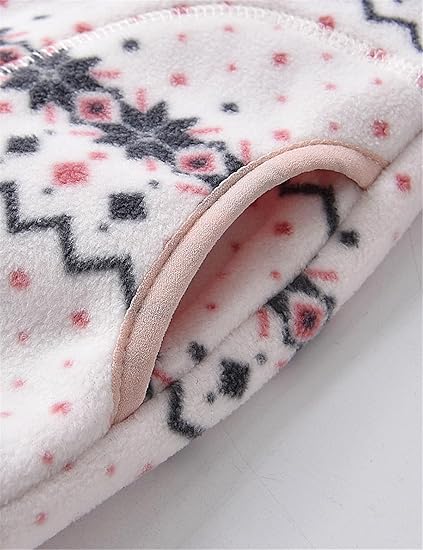 Fair Isle White Fleece Jacket