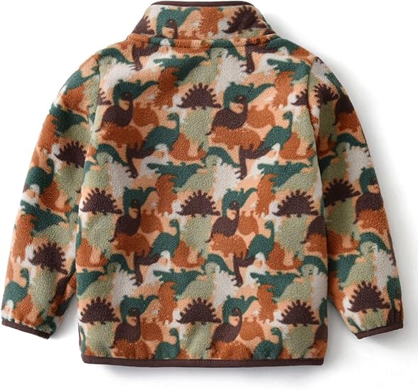 Camouflage Dinosaur Fleece Jacket