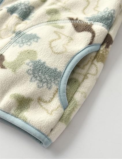 Green Dinosaur Fleece Jacket