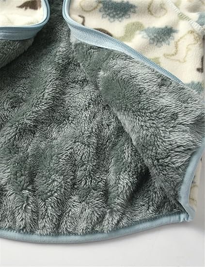 Fair Isle White Fleece Hoodie