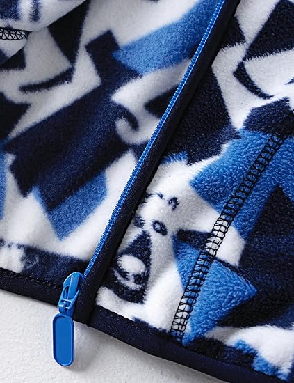 Blue Doodle Fleece Jacket