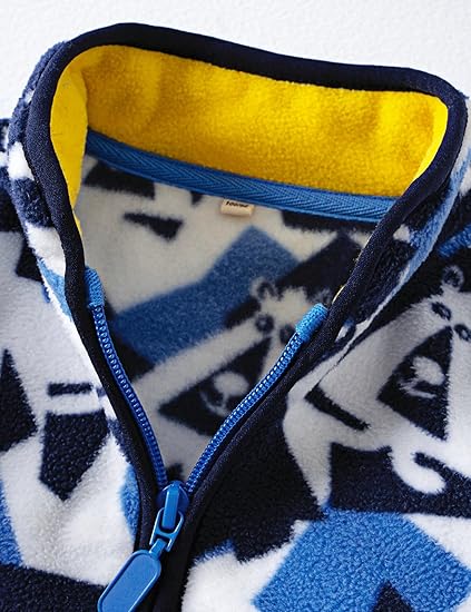 Blue Doodle Fleece Jacket